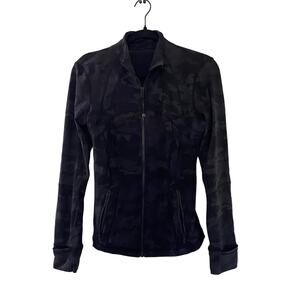 Lululemon Define Jacket Black Grey Luon Camo size 6